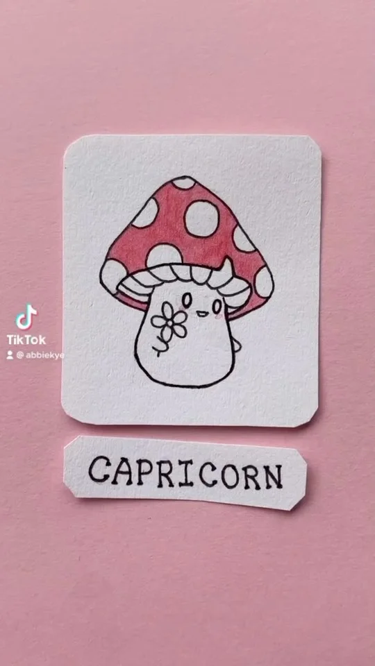 THIS IS PART 1! I accidentally wrote part 2 🤕🤦‍♀️ #mushrooms #cute #zodiacsigns #art