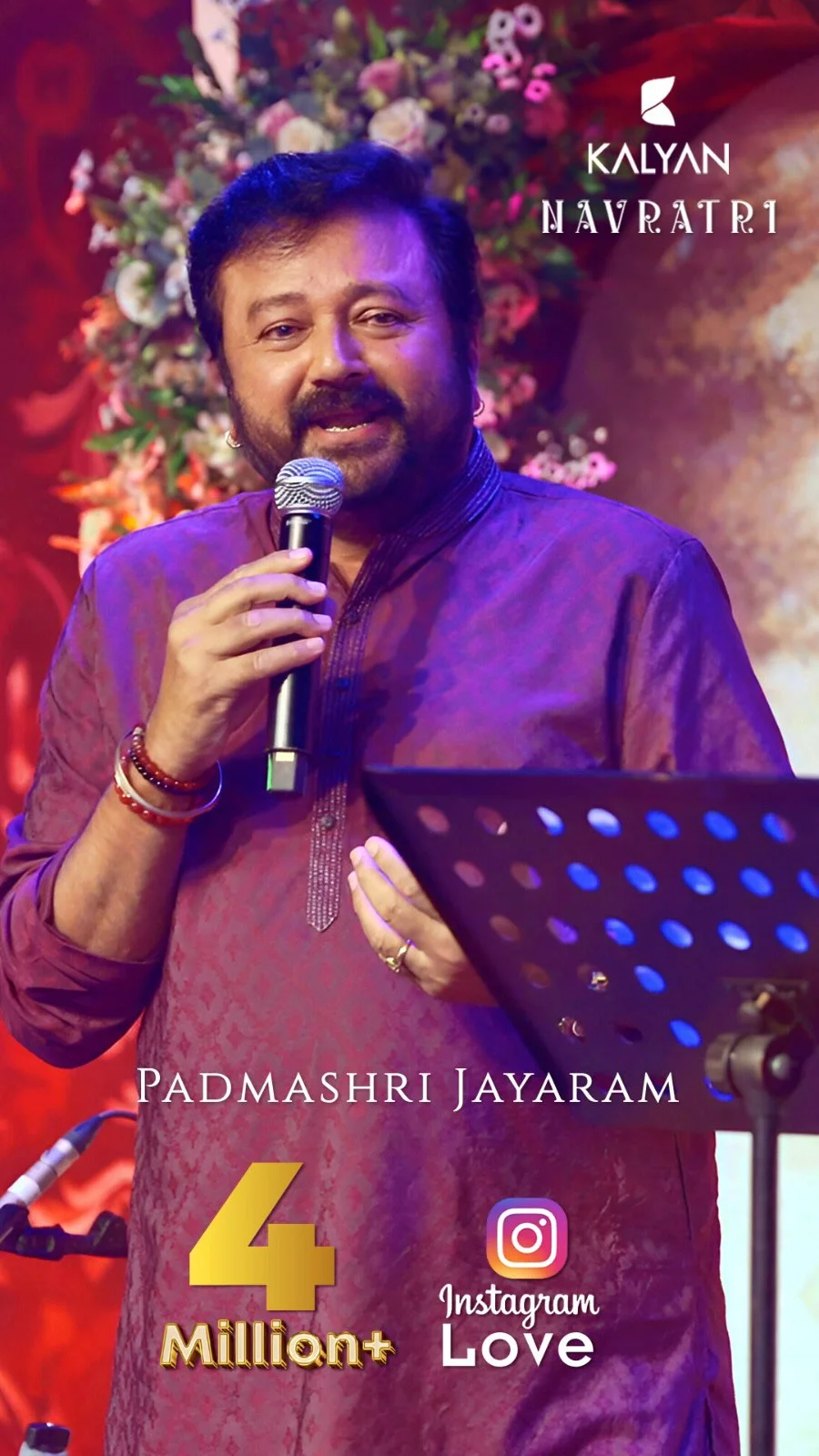 We’re blessed to have the Legend Padmashri @actorjayaram_official gracing Kalyan Navratri Puja held at residen