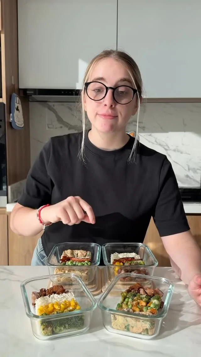 🥡 MEALPREP EN BLOQUES: dos versiones y mil combinaciones 🍱
.
Hice esta forma de mealprep que me viene funcio
