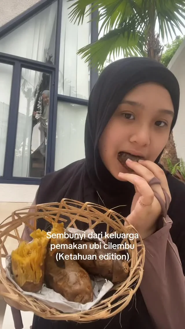 Keluarga pecinta ubi 🙋🏻‍♀️ #allahumabarik