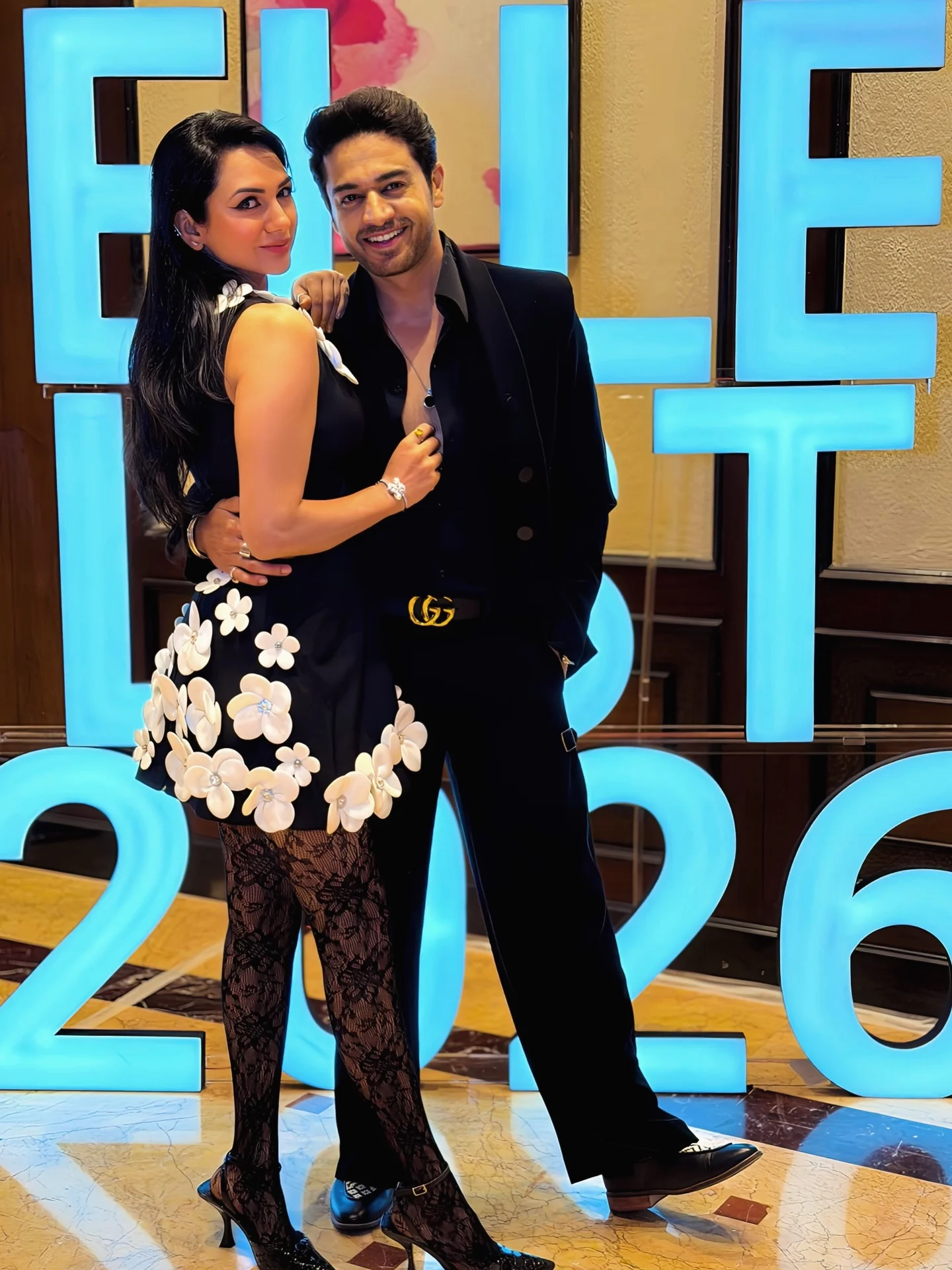 Last night for @elleindia 🖤
.
.
.
.
@gauravkhannaofficial outfit : @official.june95 
.
.

#ellelist2026 #gauravkhanna #akankshachamola #outfitinspiration