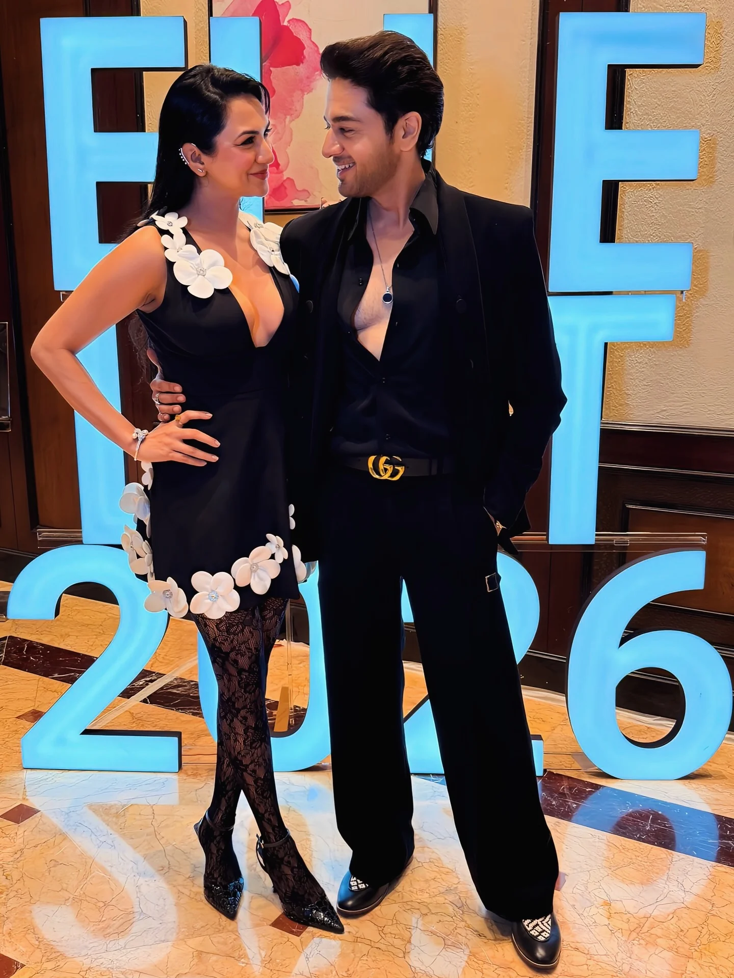 Last night for @elleindia 🖤
.
.
.
.
@gauravkhannaofficial outfit : @official.june95 
.
.

#ellelist2026 #gauravkhanna #akankshachamola #outfitinspiration