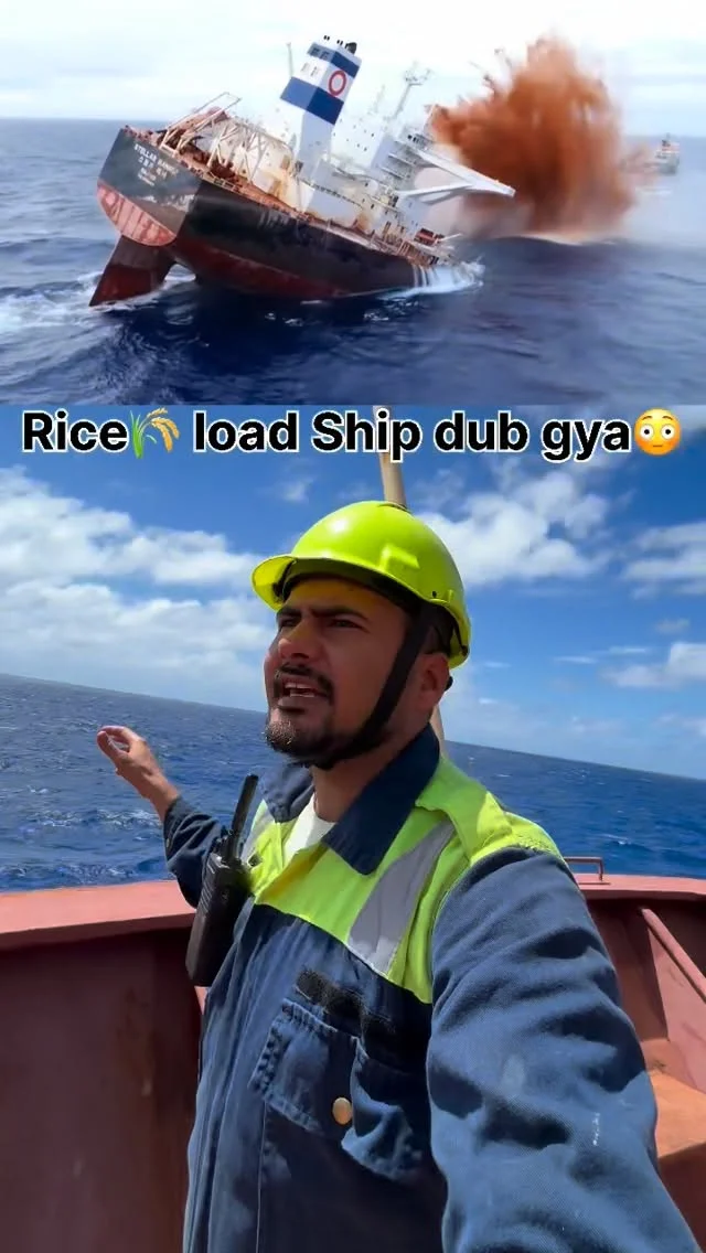Rice Load Hua Ship Dub Gyaa🙏😢😱 #trend #merchantnavy #explore #explorepage #navy